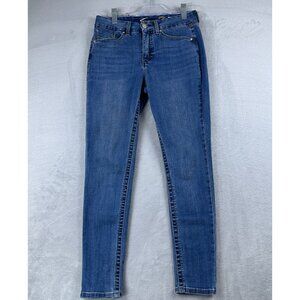 Seven7 Skinny Jeans Tummy Less High Rise Womens Size 8 Medium Wash Blue